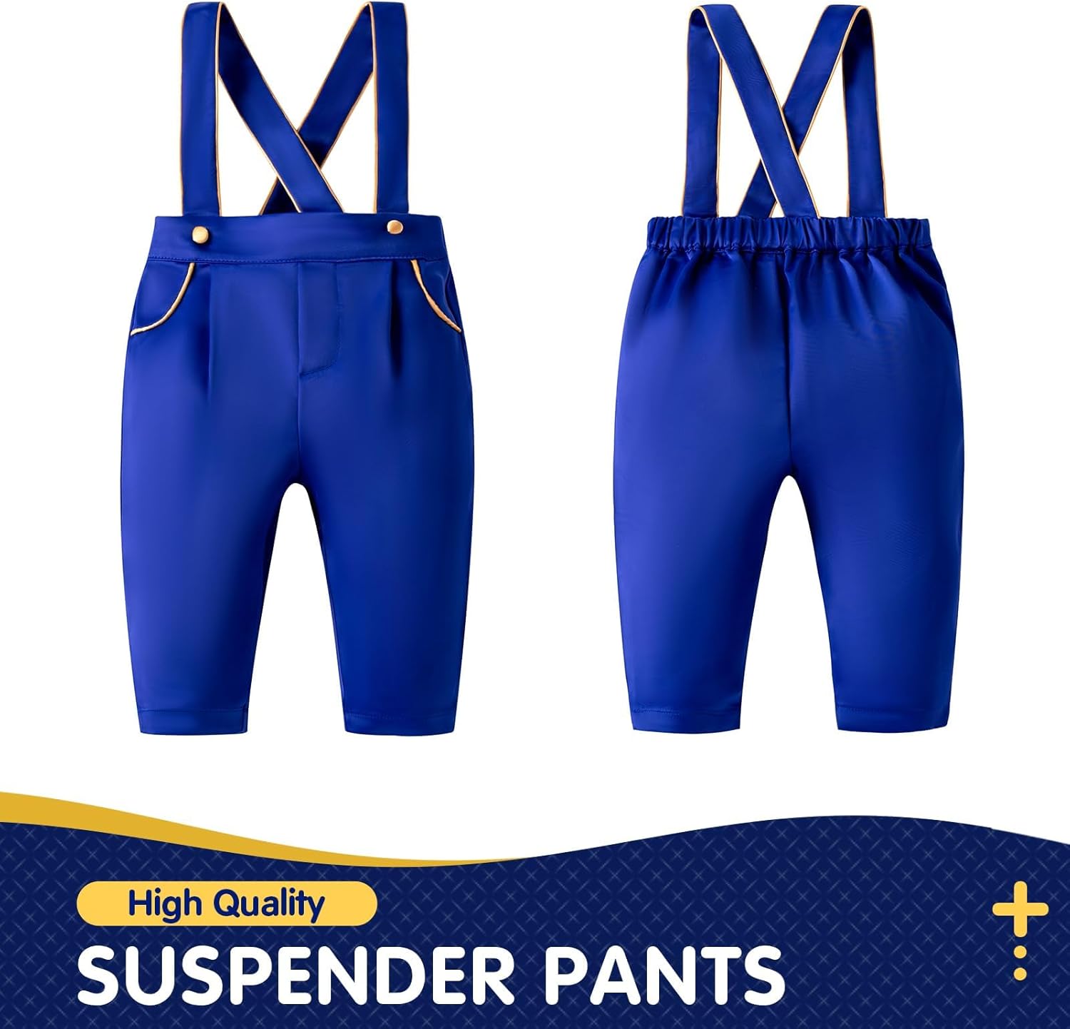 Booulfi Baby Boy Toddler Suits Boys Formal Clothes Bowtie Shift Suspenders Gentleman Outfit Boy Clothes 3 Months-3T - Image 6