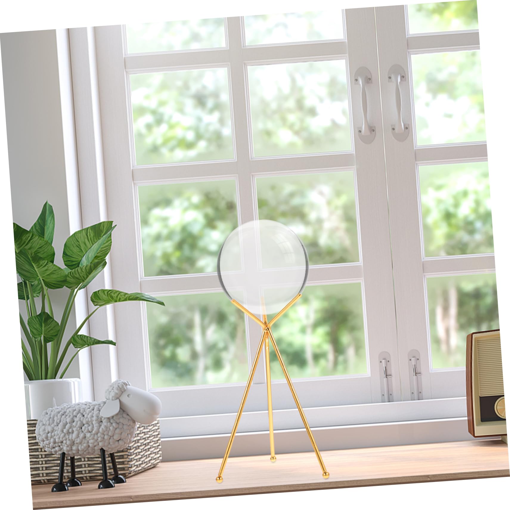 PRETYZOOM 3 Pz Stand a sfera di cristallo globo d'oro Espositore per ornamenti cristalball delicato rack artigianale in ferro delicato arredamento da tavolo ferro da stiro Golden