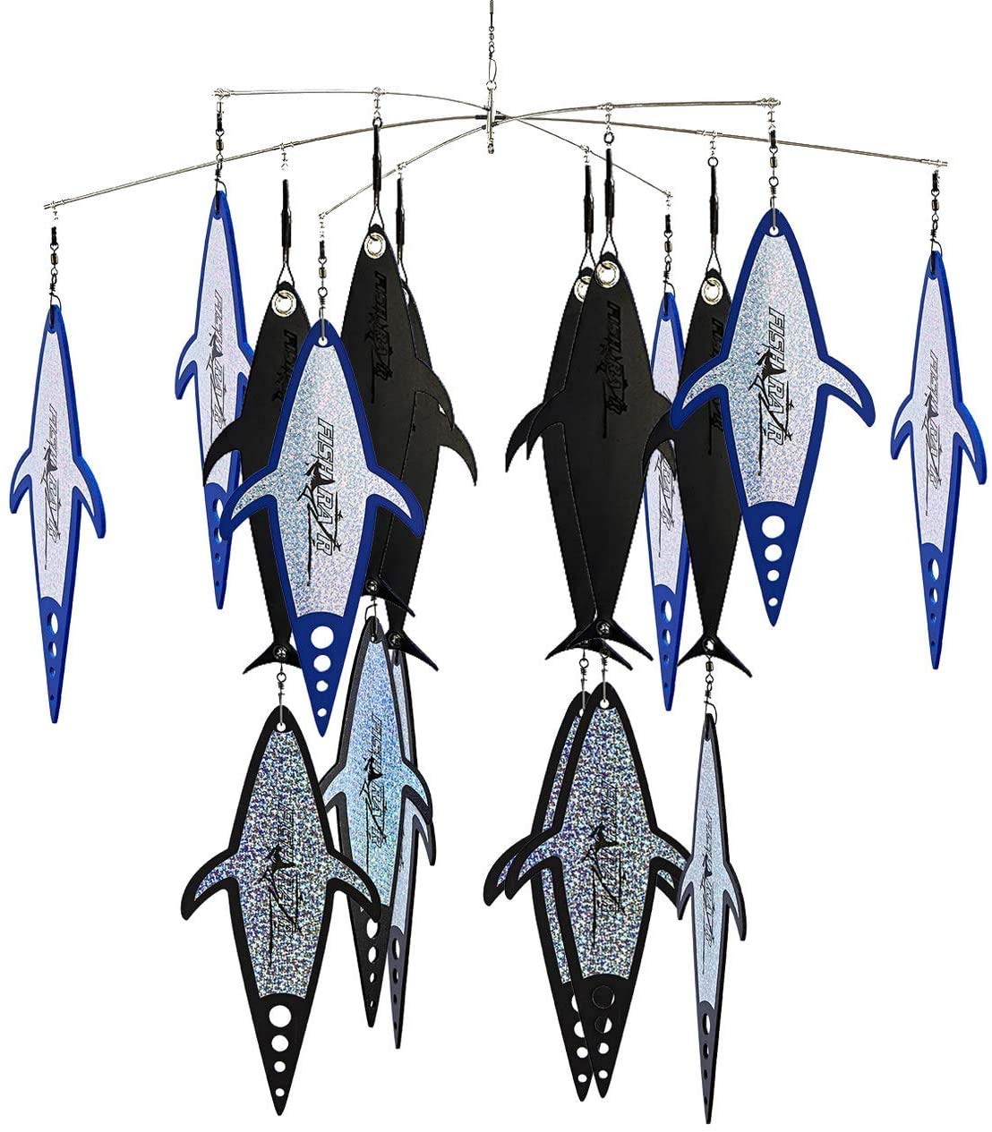 Fish Razr Take Down Dredge Kit, 25inch Bar InciterZ, 10 Flapz