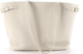 Pre-Loved Anais Cabas Tote Leather Medium, White