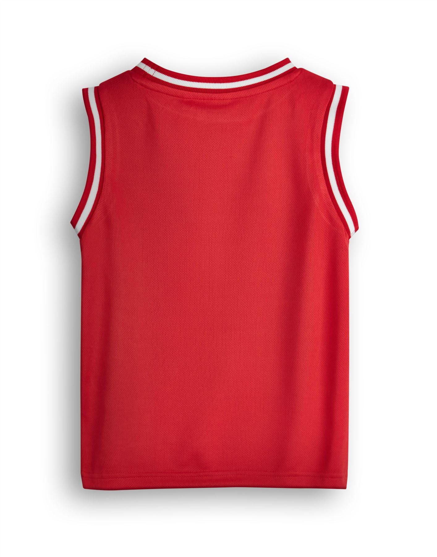 Paw Patrol Maglia da Basket Ragazzi Marshall | Maglietta Sportiva per Bambini Slam Dunk Pup in Rosso | Abbigliamento Sportivo Grafico Cucciolo Dalmata Pompiere | Abbigliamento Sportivo per bambinii