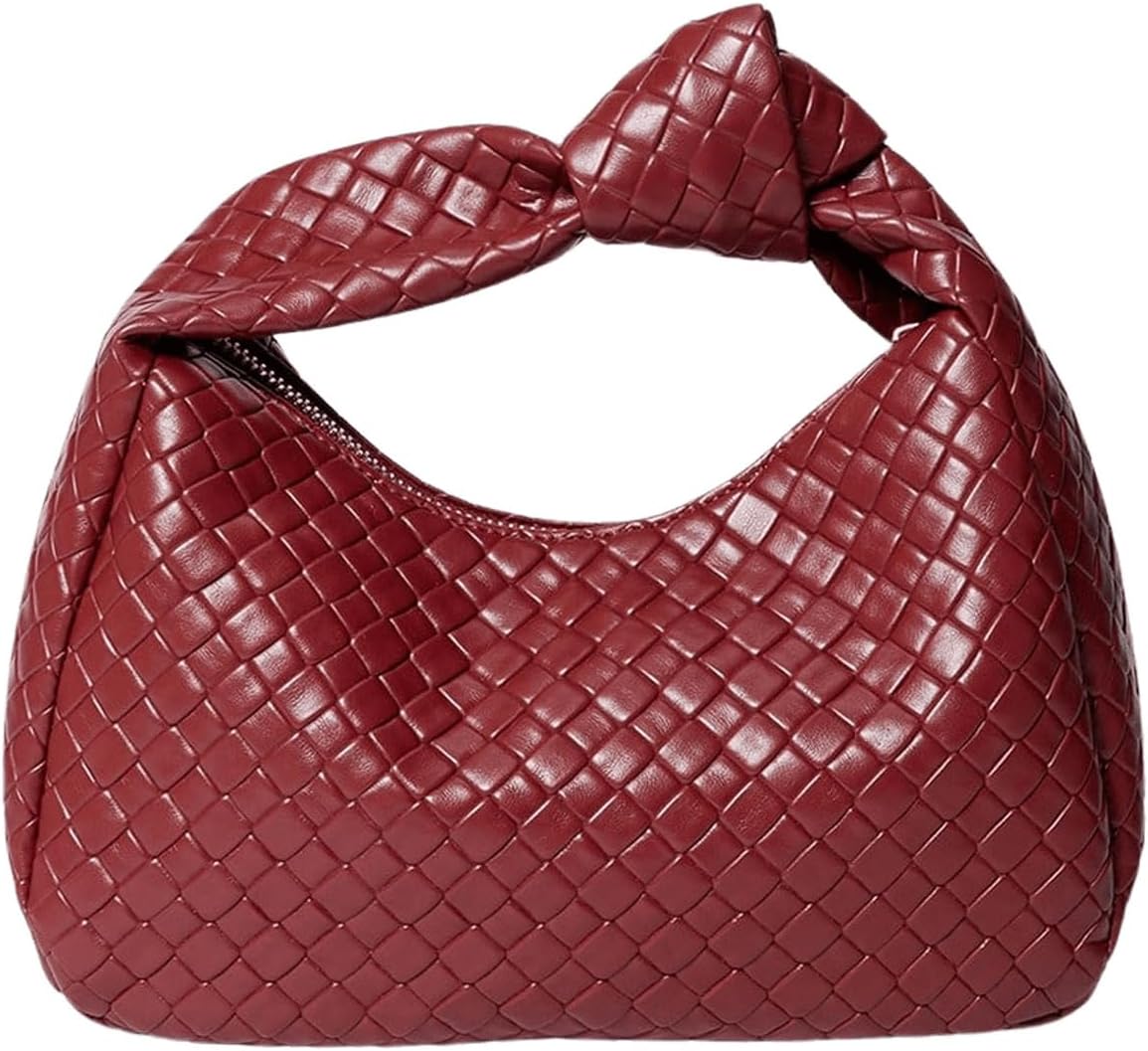 Verdusa Women’s Hobo Bags Ruched PU Leather Handbag Clutch Purses Dumpling Pouch Bag