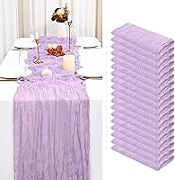 Vista 238 de Showgeous 10 Pack Baby Pink Cheesecloth Table Runner 10FT Long Semi-Sheer Gauze Table Runner Boho or Rustic Wedding Decor for Wedding Decor Arch