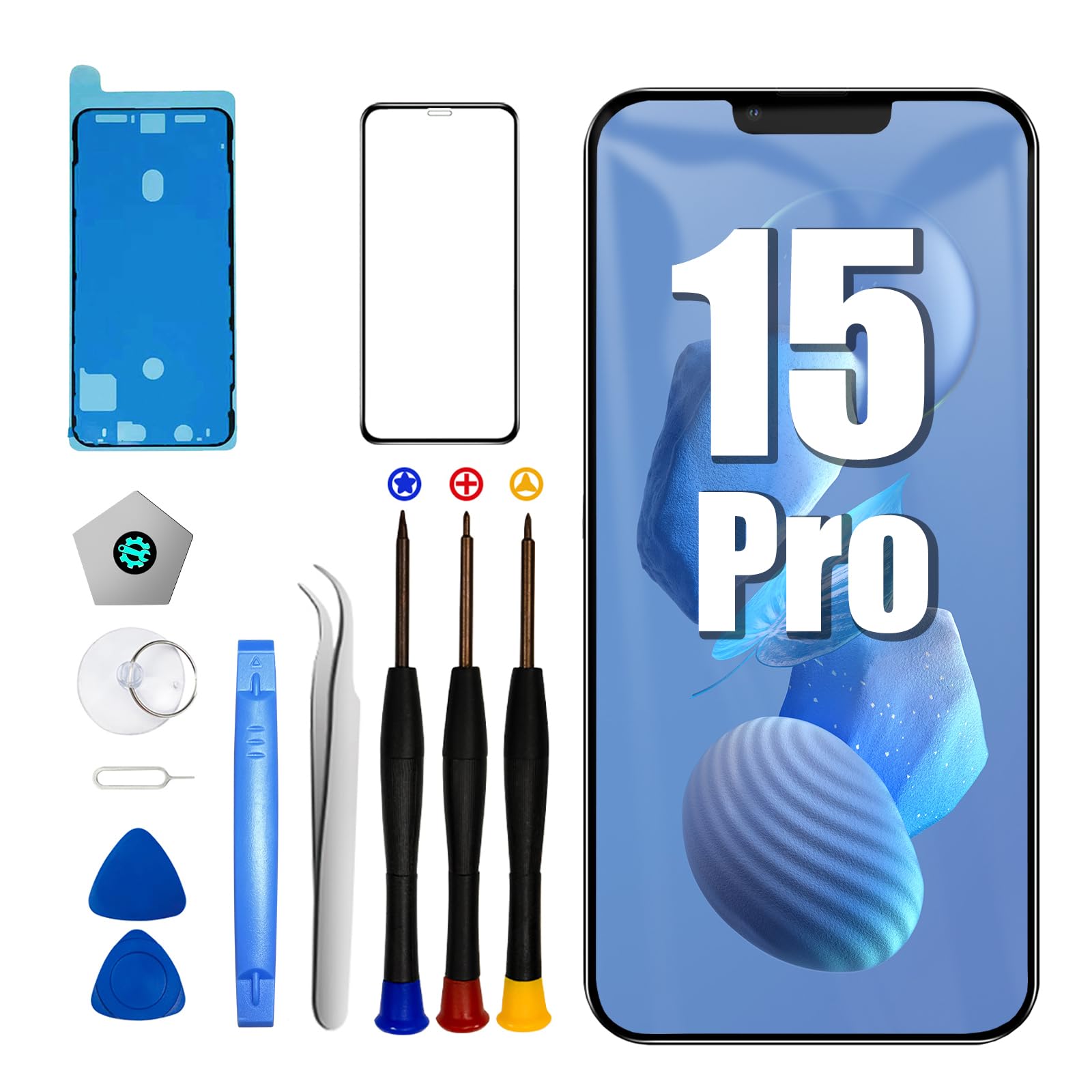 Écran LCD pour iPhone 15 Pro haute résolution 1:1 tactile fluide - 8