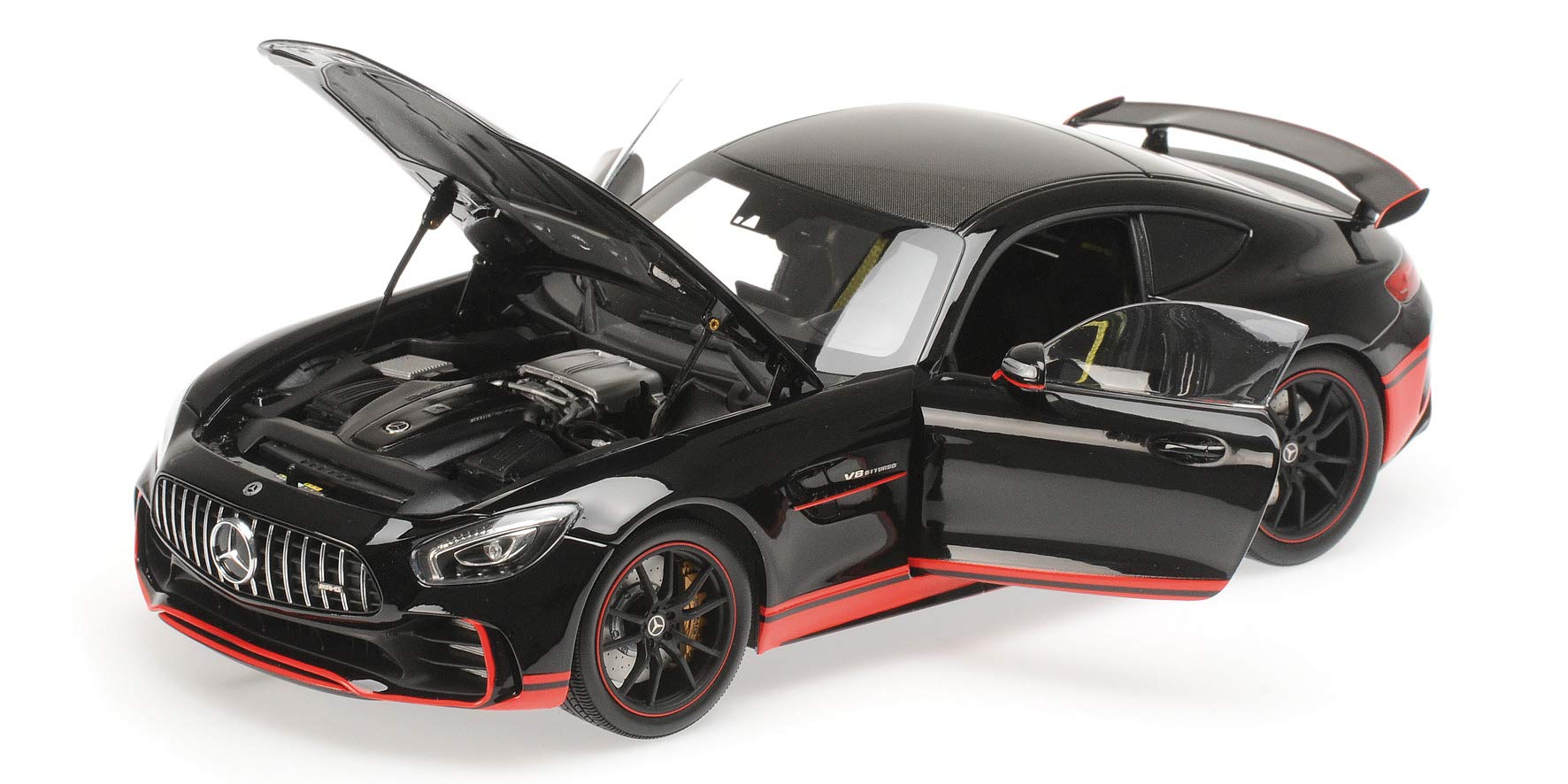 京商Almost Real Mercedes-AMG GT R 2017 美品 Amazon | ALMOST REAL 1/18 メルセデス AMG GT R 2017 ブラック/レッド