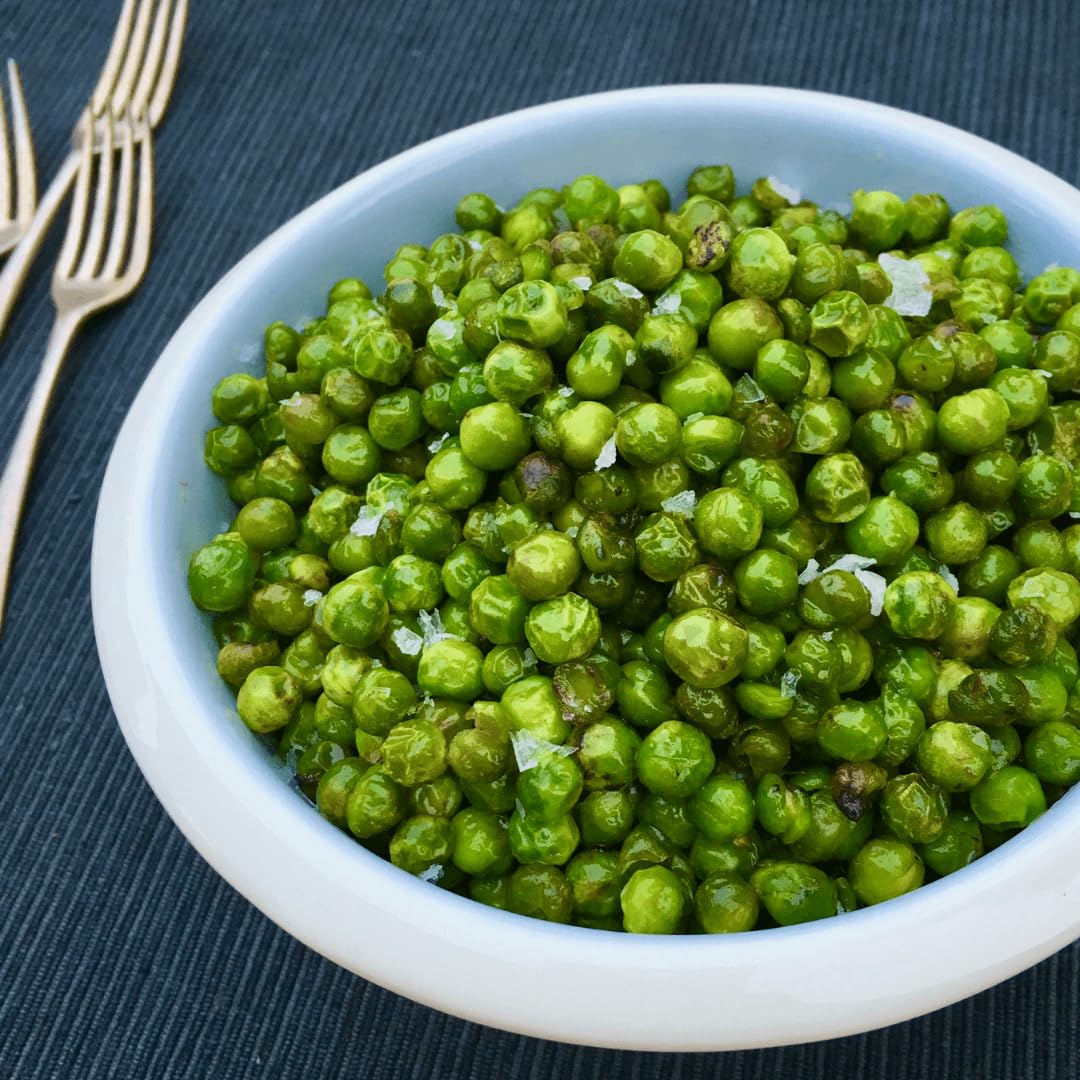 Naturalee Fried Green Peas 2 lb - Fried & Salted - Vegan, High Fiber Snack, Salty Crunch (Pack of 2)