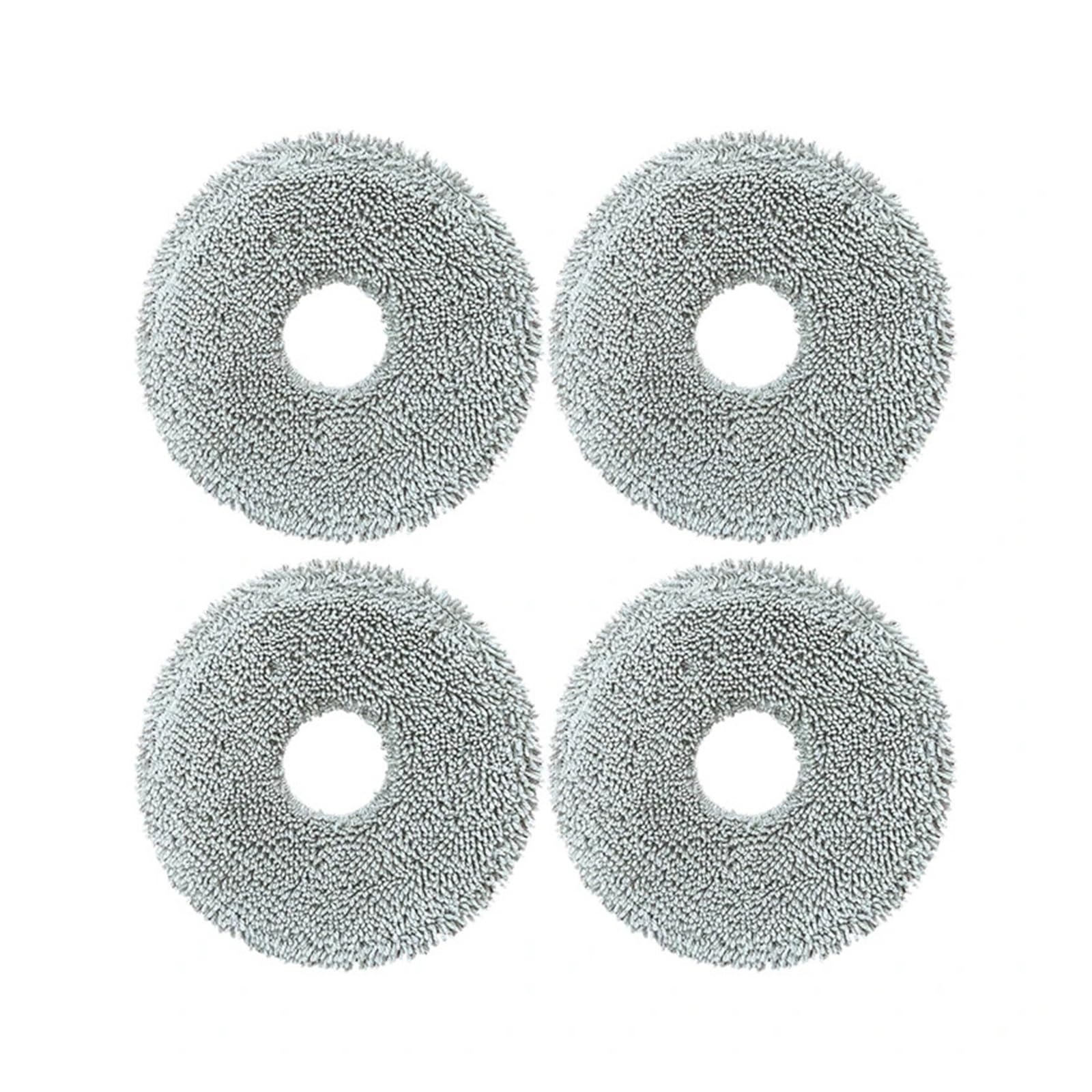 RANJIAO Assembly Round Cloth Rag,Compatible for Dreame L10 Pro / L10S Ultra / X10 / C102CN / L20,Sweeping Robot Vacuum Cleaner Parts(4PCS)