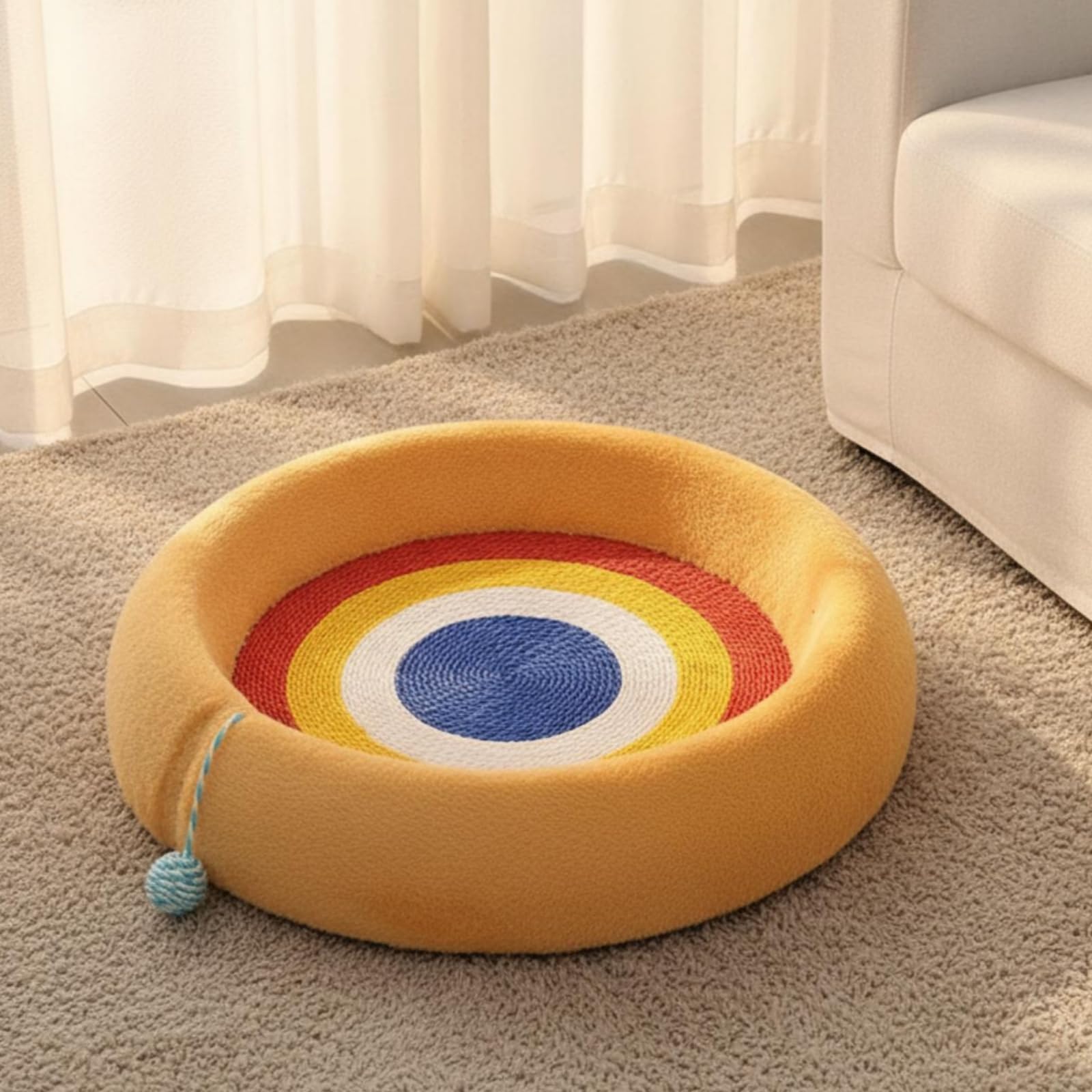 Cuccia per Gatti con Tiragraffi 2 in 1, Style to 2, Color to 2