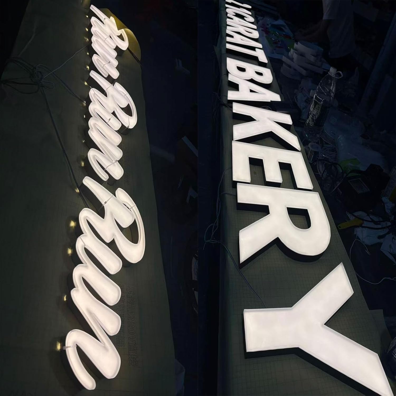 Frosted Acrylic Custom LED Channel Letter Sign - Backlit Business Letters for Storefront, Waterproof Outdoor Metal Signage