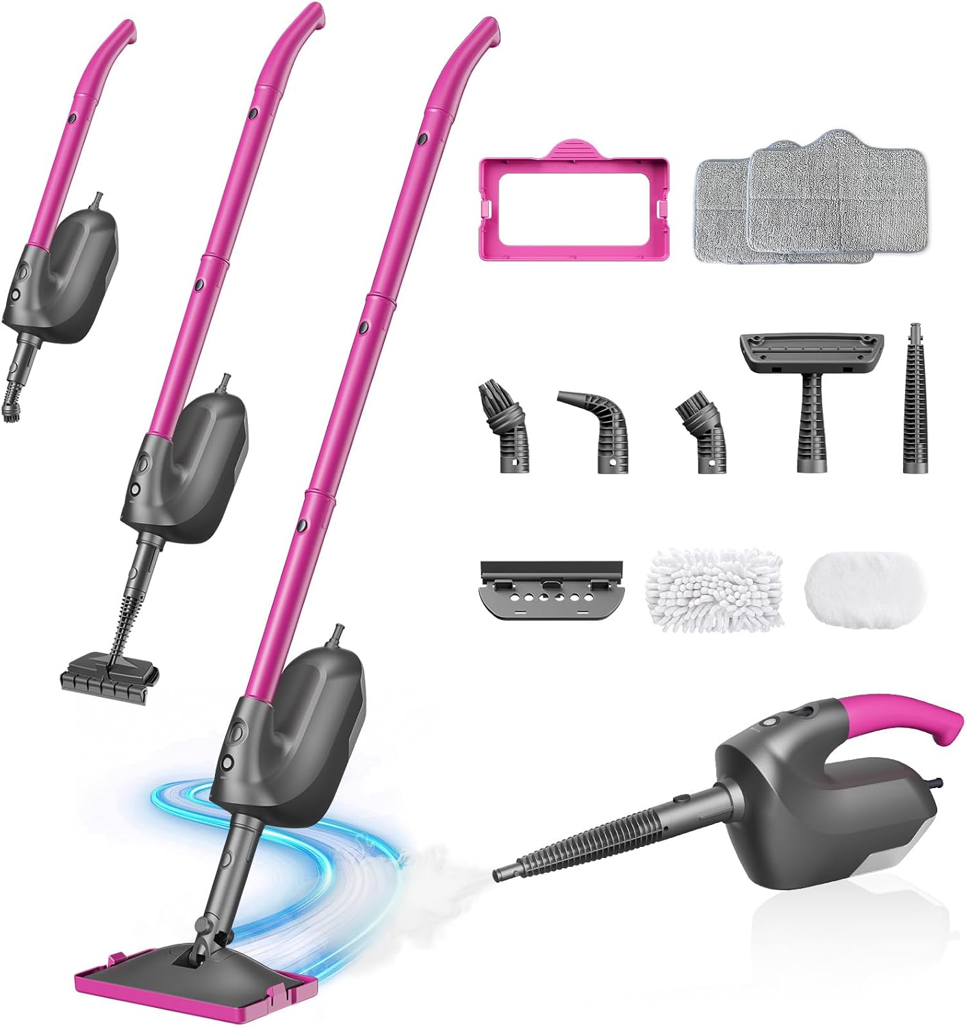 9-in-1 Steam Mop Detachable Handheld Steam Cleaner for Multi-Surface