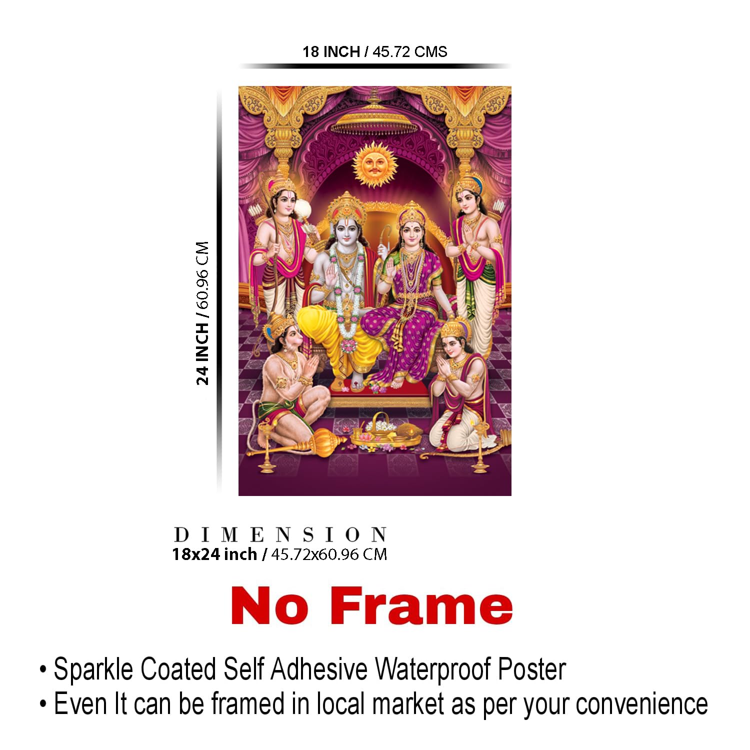 Ram Darbar Poster - Religious Art Print -2 Ram Darbar Poster - Religious Art Print -2