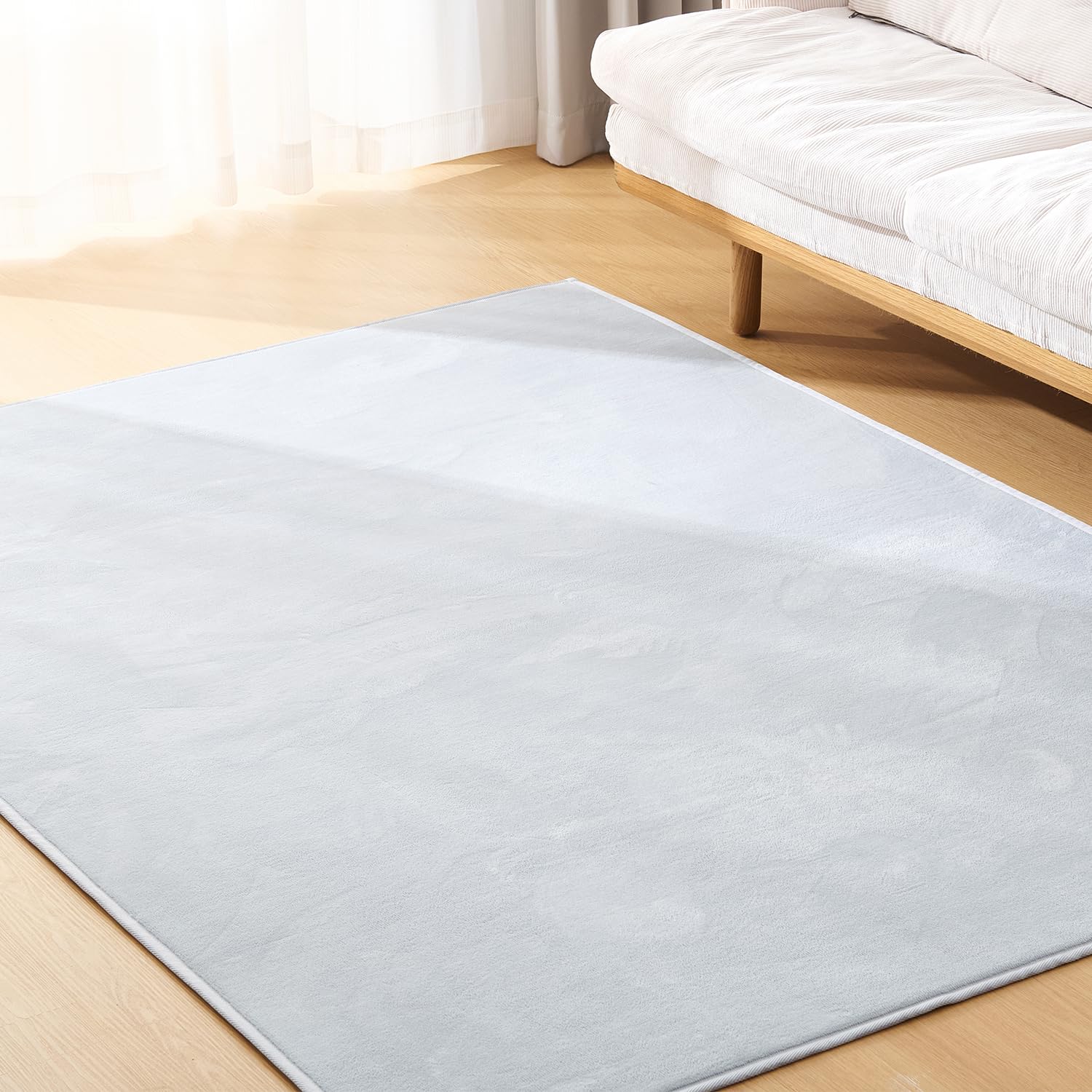 クモリ(Kumori) 洗える ラグ 軽量 200x250cm フランネル 滑り…