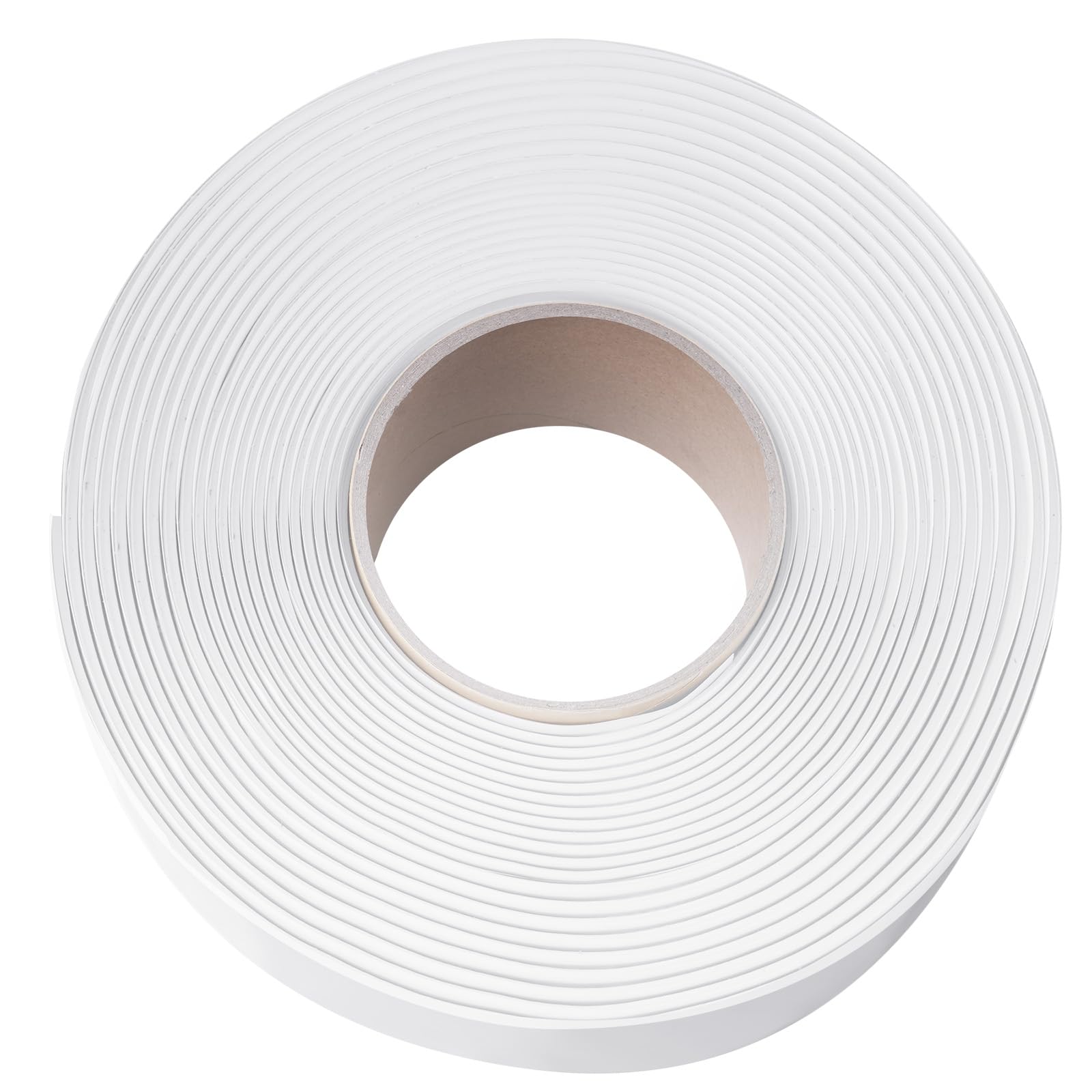 flintronic Taśma butylowa, 10 m samoprzylepna taśma uszczelniająca, 2 mm x 50 mm biała wodoodporna taśma uszczelniająca, wzmocniona taśma samoprzylepna, taśma klejąca do okien i łodzi uszczelniających