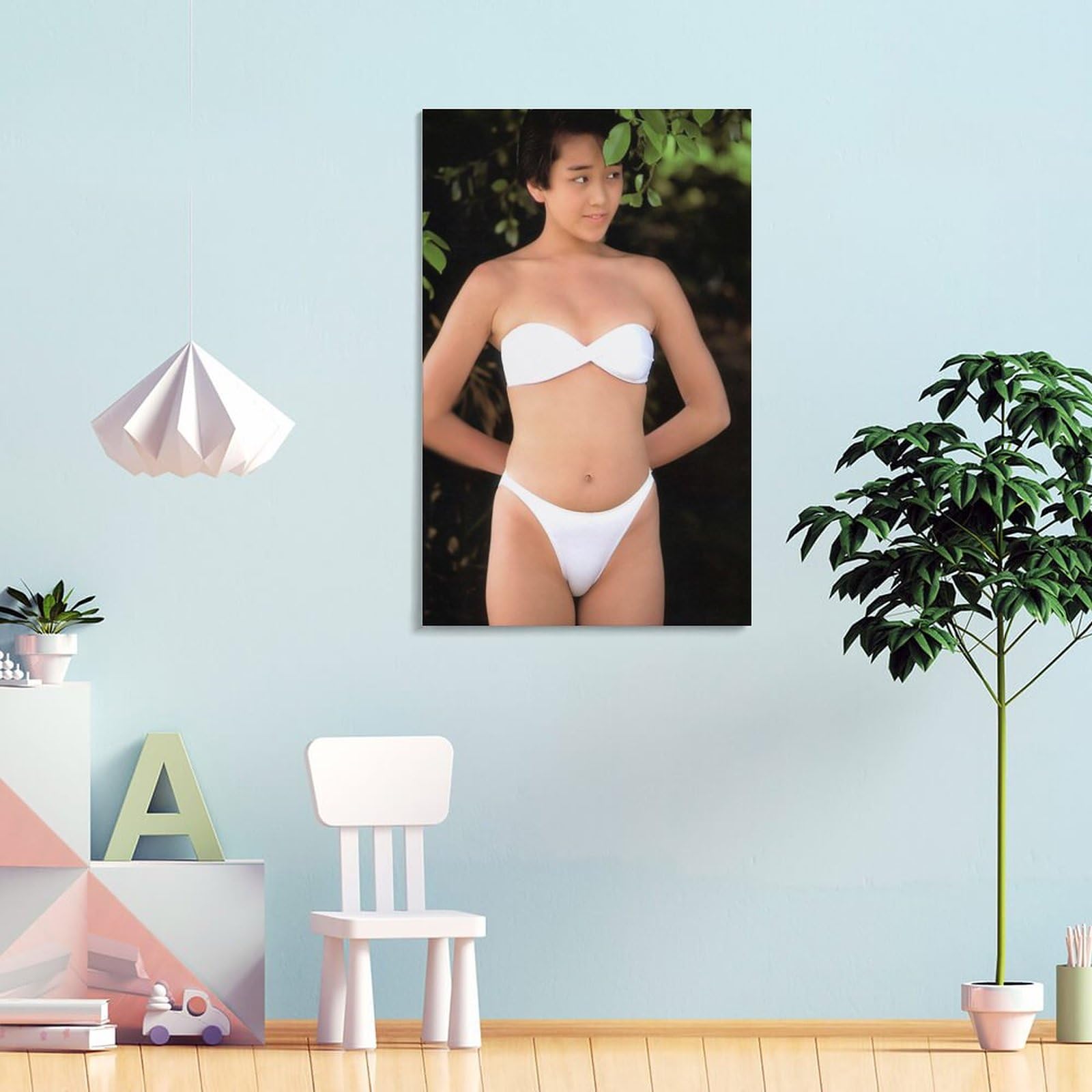 Amazon.co.jp: 西田ひかる水着セクシー写真絵画ポスター アートパネル