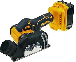 3" Mini Circular Saw Cordless Cut Off Tool Compatible with DeWalt 20V MAX Battery(NO Battery), Pure Copper Motor, 19500 RPM, with Adjustable Depth, Dust Cover for Metal Wood Tile Plastic(Color:Yellow)