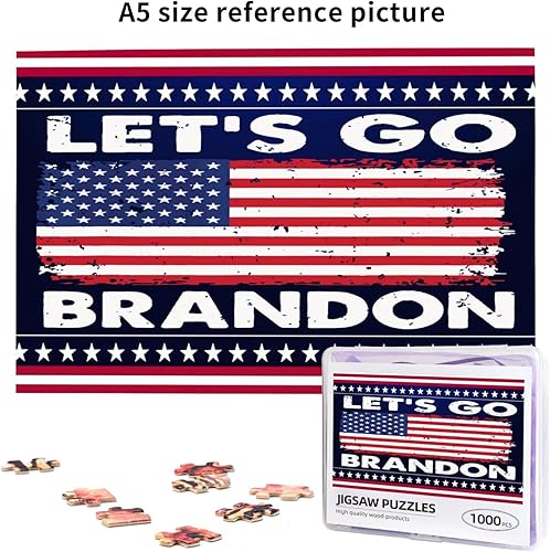 Miniatura 7 de Let's-Go-Brandon-Anti Biden Regalos para Mujeres Hombres Regalos Rompecabezas de 1000 piezas Rompecabezas de 29.5 x 19.7 pulgadas Rompecabezas de