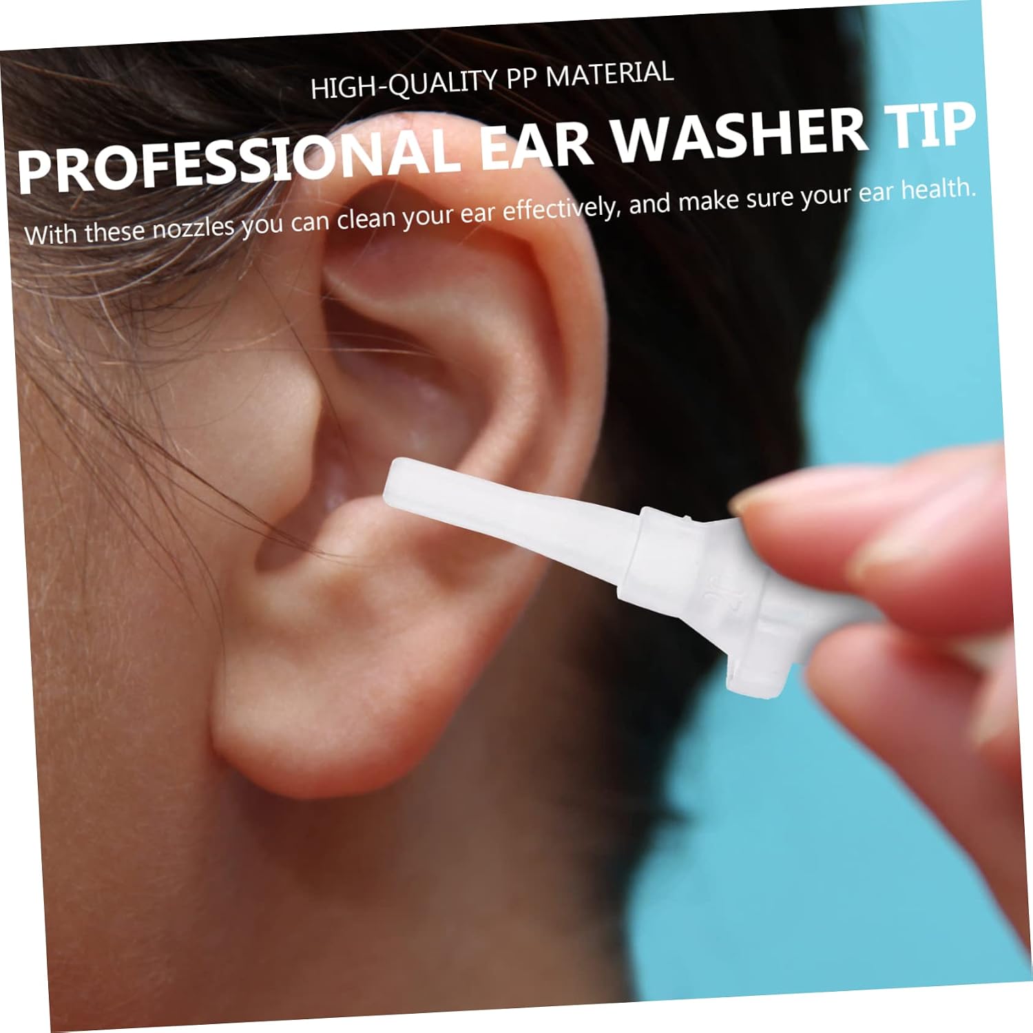 Ipetboom 30Pcs Ear Nozzles Premium Ear Washer Accessories High Grade Material for Ear Cleaning Smooth Surface for Use for Ear