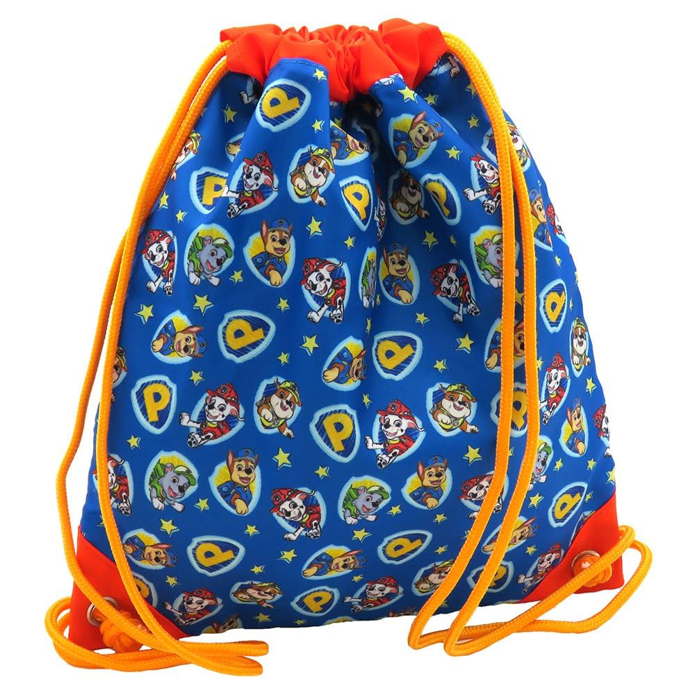 CYPBRANDS Unisex Kid's Bag Children's Backpack with Adjustable Handles Paw Patrol Design, Blue and Yellow Colors, Official Product (CyP Brands), Multi-Coloured, Standard