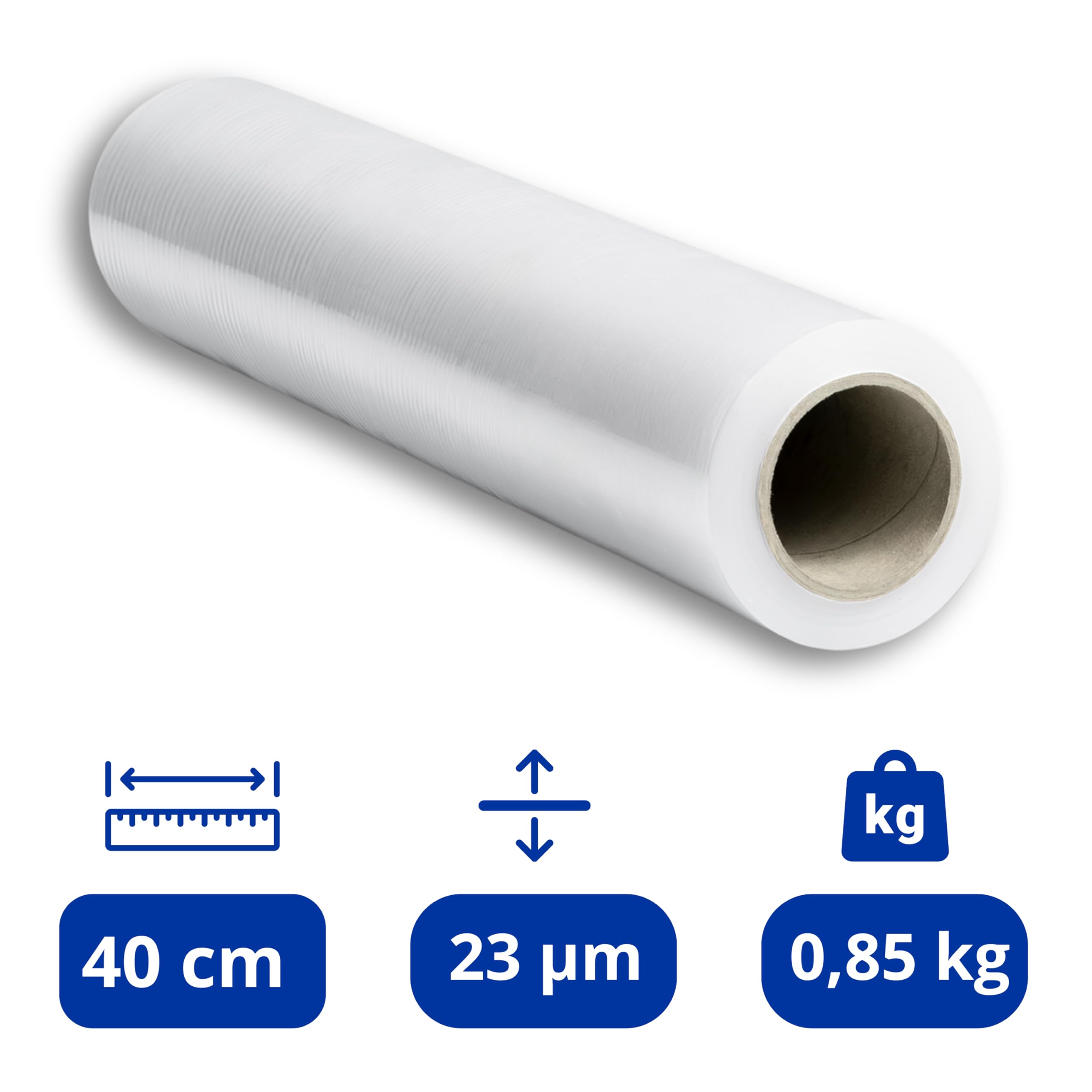 RAGO Stretchfolie Transparent folie für möbel 40 cm I 0,85 kg I Packfolien - Image 2