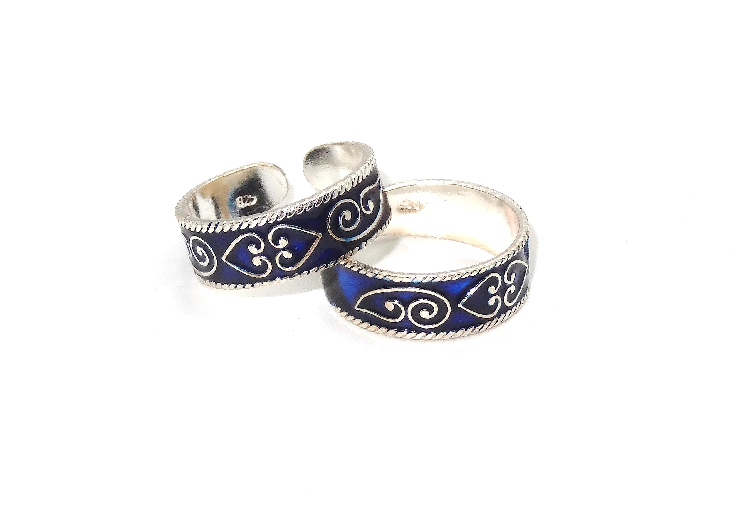 gauri925 Sterling Silver Toe Ring for Women | 1 Pair | With Certificate Of Authenticity and 925 Stamp-picture-16