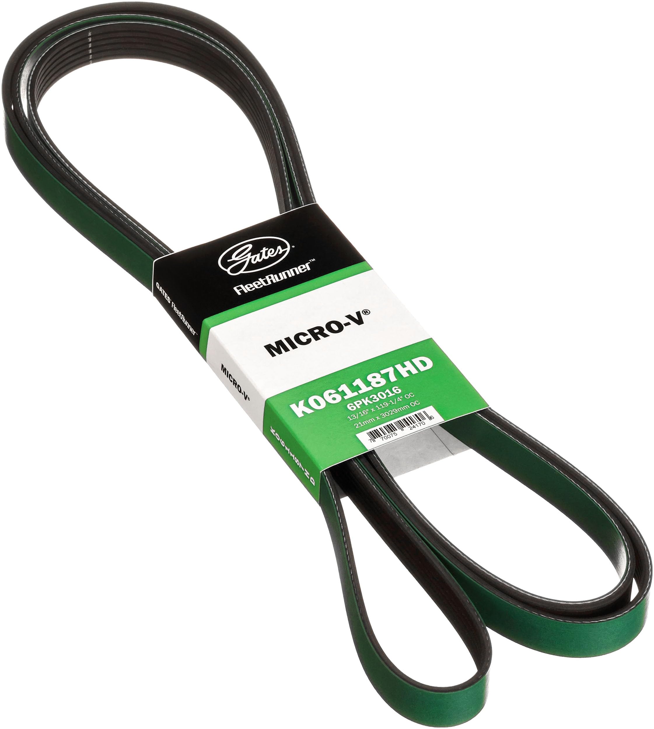Amazon.com: Gates K061187HD FleetRunner Micro-V Serpentine Drive