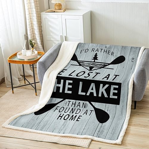 Miniatura 9 de Manfei Manta con estampado de patas para niños, manta rústica de oso salvaje para sofá, manta de cama con tablones de madera azul para niños y Multi