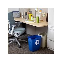 Vista 49 de Rubbermaid Commercial Products - Basurero de escritorio de resina plástica