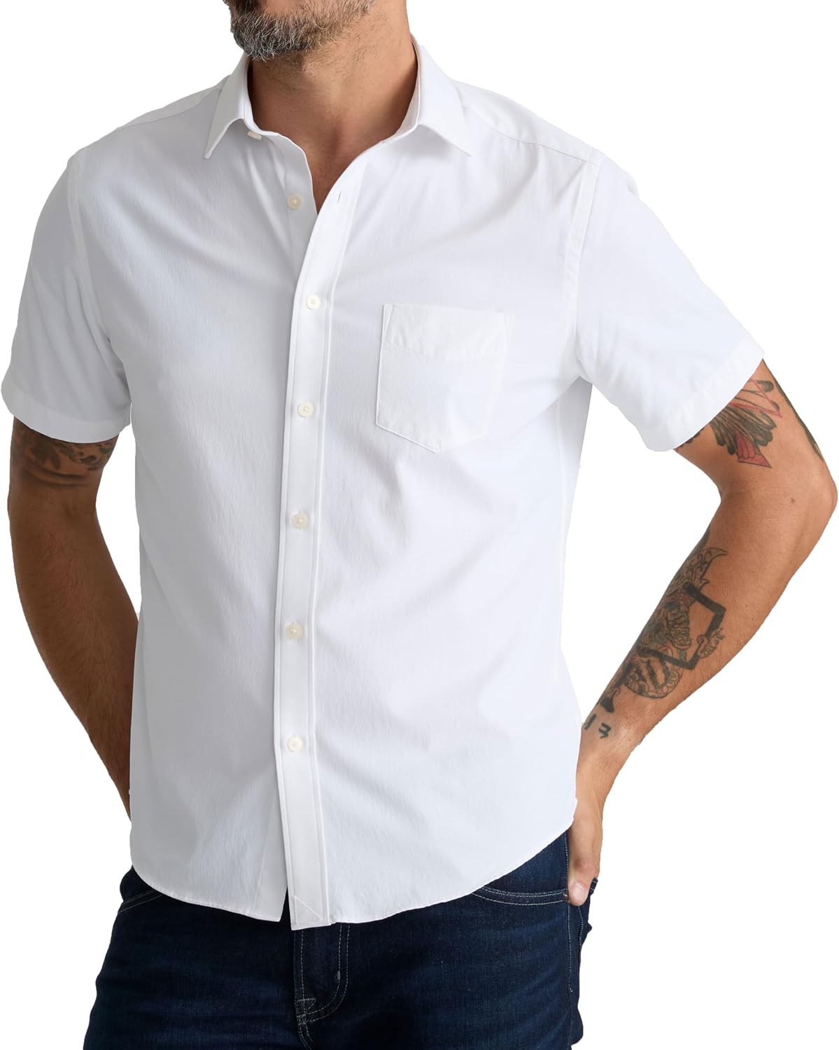 UNTUCKit Short Sleeve Performance Solid Shirts for Men