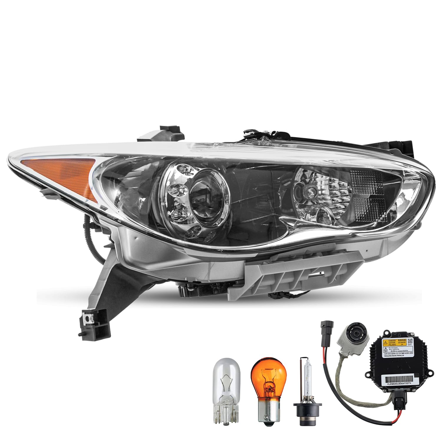 Amazon.com: SOCKIR Headlight Assembly Fit for Infiniti 2014-2015