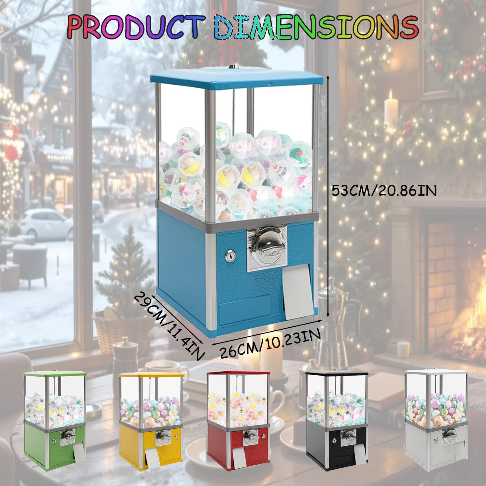 Distributore automatico di giocattoli, distributore automatico di capsule con serrature, include 100 palline vuote per negozi di giochi domestici e punti vendita, perfetto per l'intrattenimento