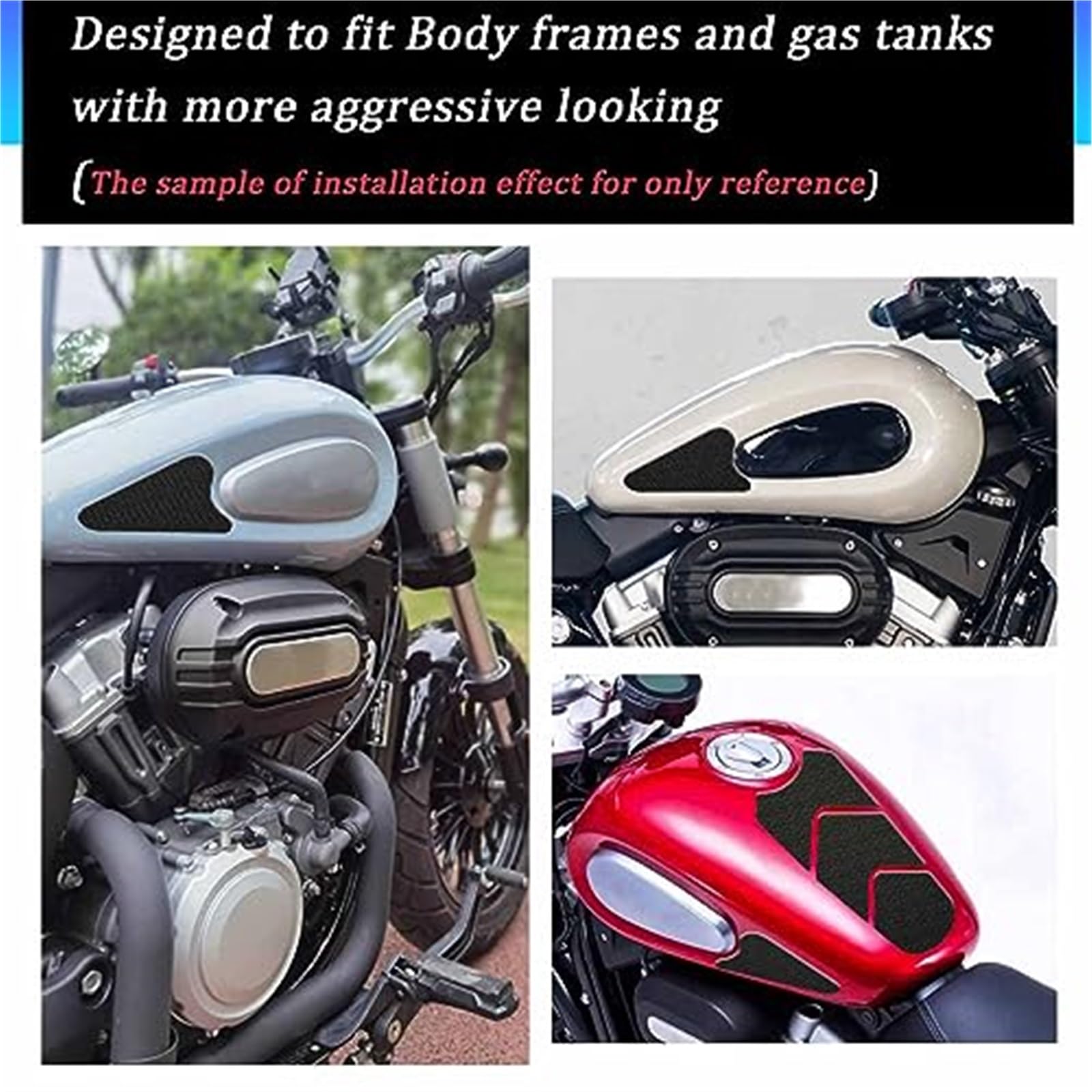 Compatibile con BE-NDA BD300 BD 300 BD-300 2020 2021 2022 Moto 3D Carbonio Adesivo Decorazione Decalcomanie Tankpad Kit Completo Accessori Tappetino antiscivolo per moto