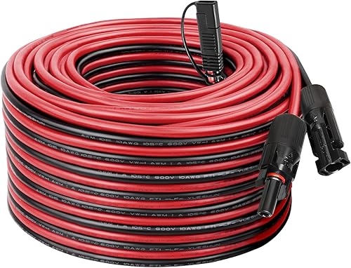 Miniatura 14 de Cable Adaptador de Panel Solar a SAE - Cable de Extensión Solar de 8 pies 10AWG para Kit de Cargador de Batería de Panel Solar RV Caravana