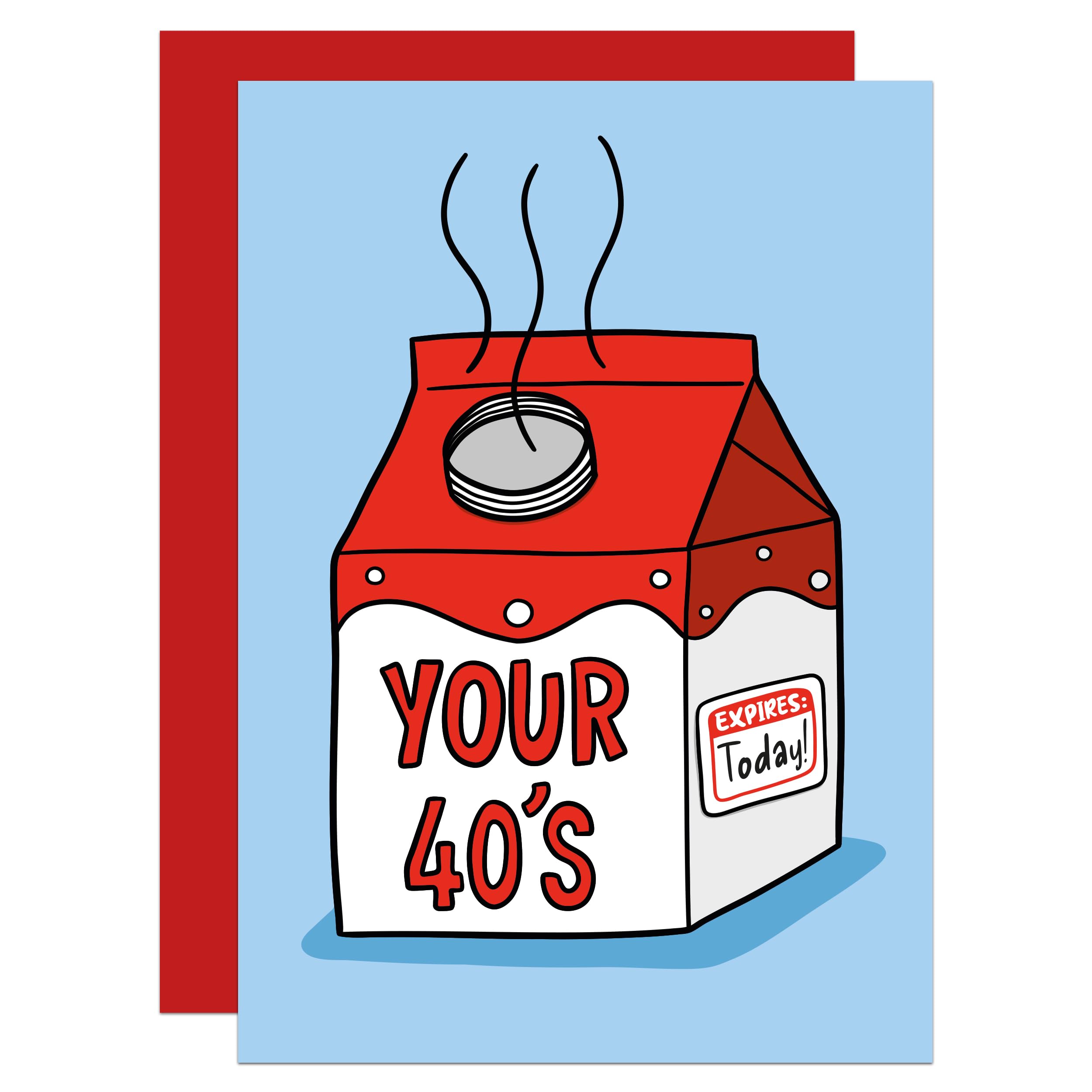 50th Birthday Card, Expired Milk, Birthday, Funny, For Friend, Rude, Cheeky (40s)