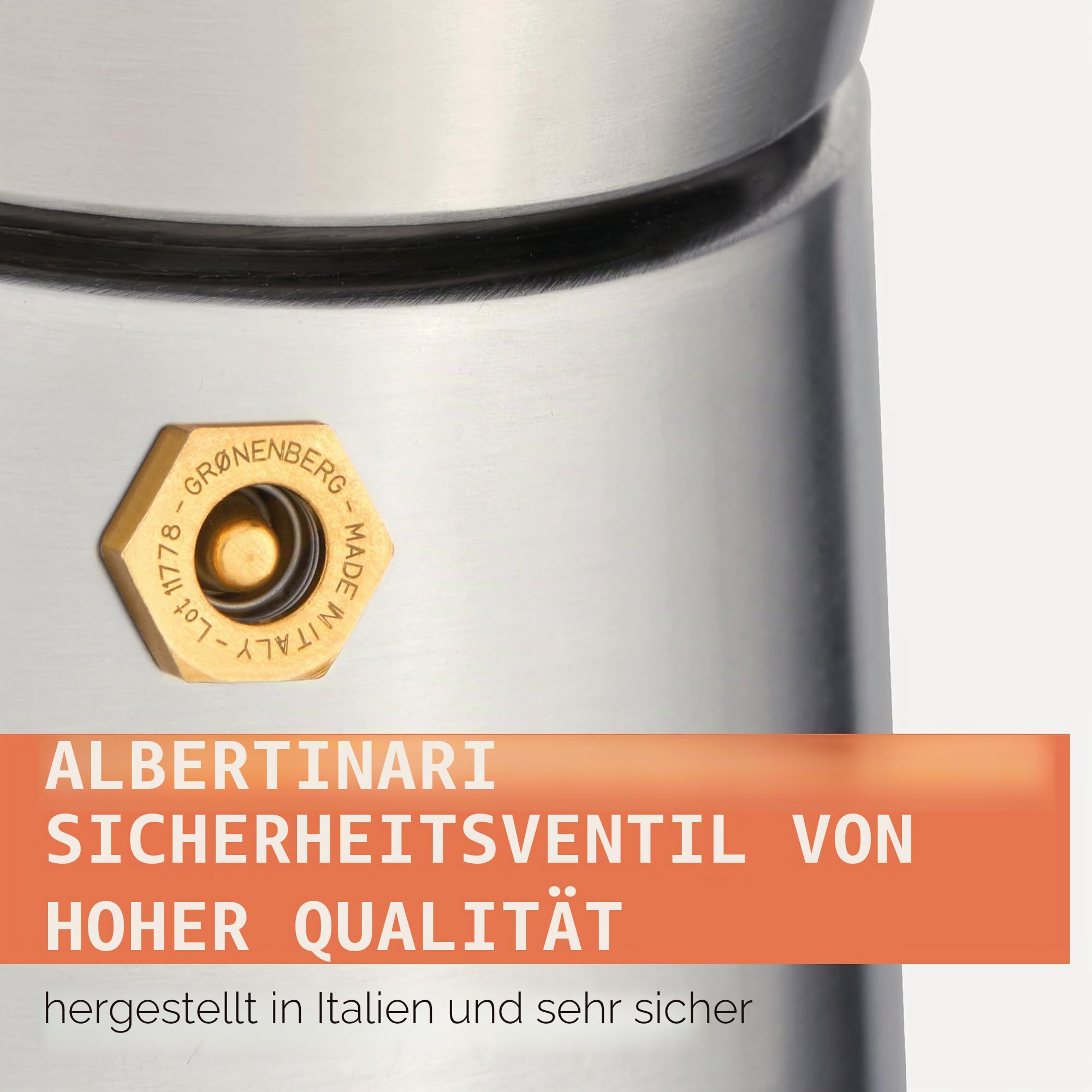 Groenenberg Spar Set 3 | Espressokocher Induktion 4 Tassen + Kaffeemühle manuell | Edelstahl Espressokanne (200ml) + Handkaffeemühle
