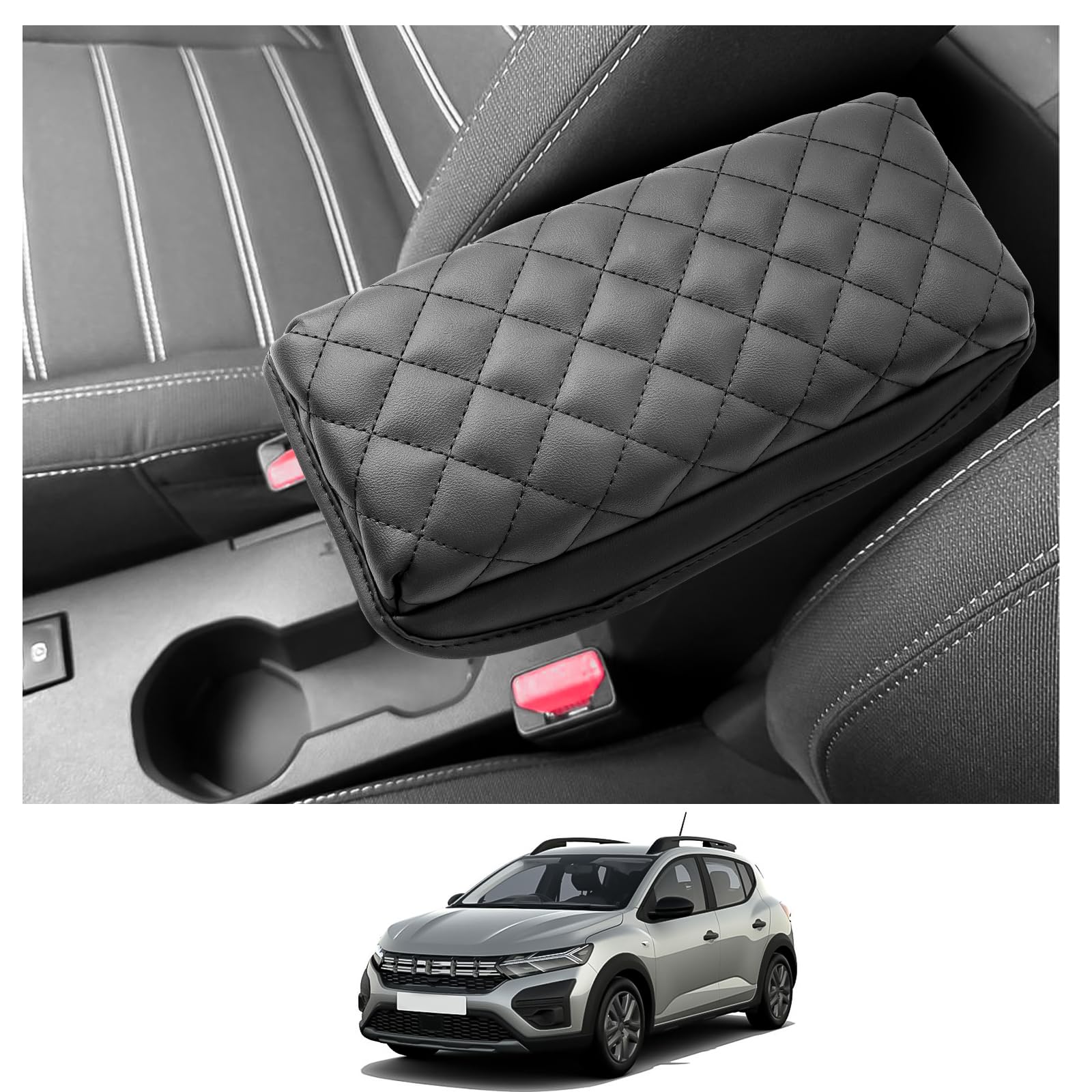 SKTU Housse D'accoudoir Copatible Avec Dacia Duster 2024 2025 - 6
