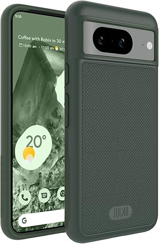 Vista 245 de TUDIA MergeGrip - Funda para Google Pixel 7a 2023, [probada en caídas de grado militar] borde elevado para protección de pantalla y cámara, doble