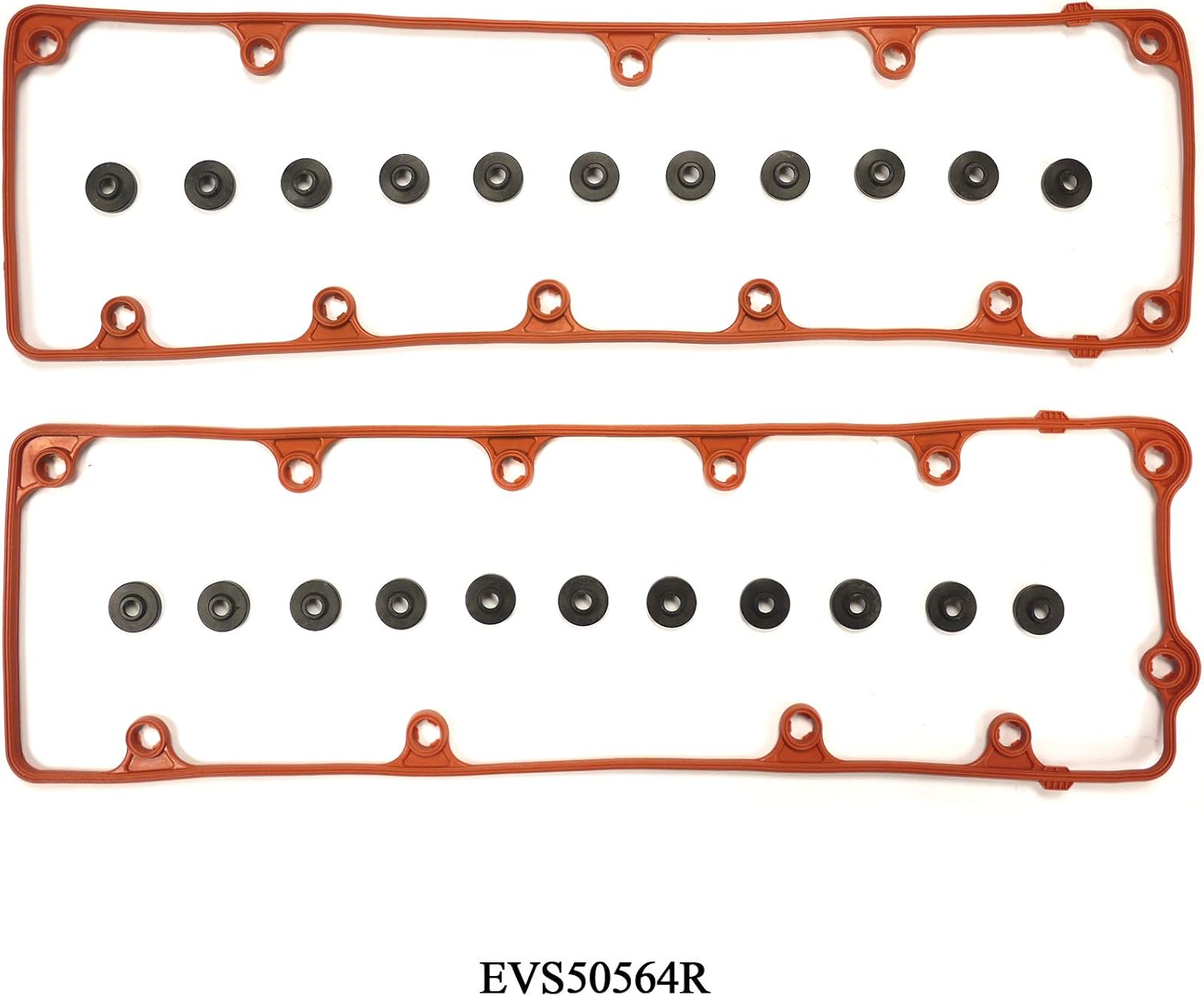 Engine Valve Cover Gasket Compatible with Ford & Lincoln & Mercury & Mobility Ventures & VPG Model Expedition & Explorer & F150 & Mustang & MV-1 with Engine Base 4.6L V8 (Rep# VS50564R) - EVS50564R
