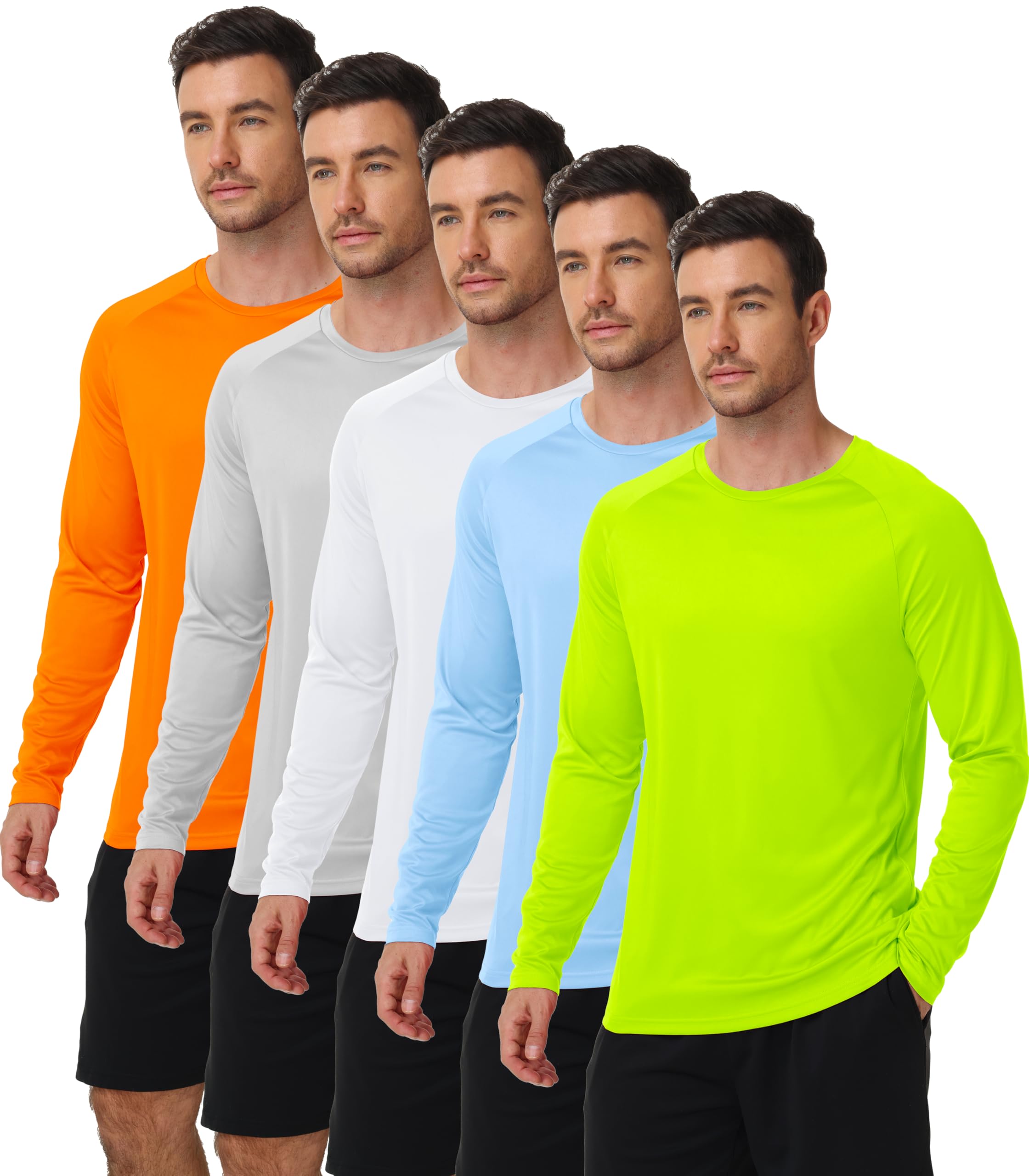 ZITY Long Sleeve Shirts for Men UPF 50+ Moisture Wicking Workout
