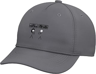 I Got Your Back - Front Stick Figure Man Printed Funny Adjustable Baseball Hat