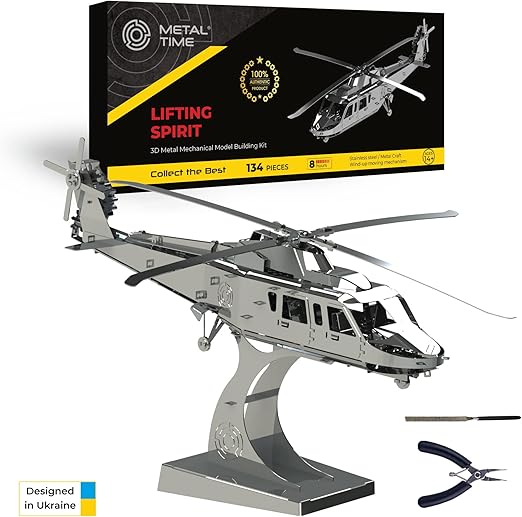 MetalTime, Levage Spirit Model Hélicoptère, Kits de Modèle en Métal à
