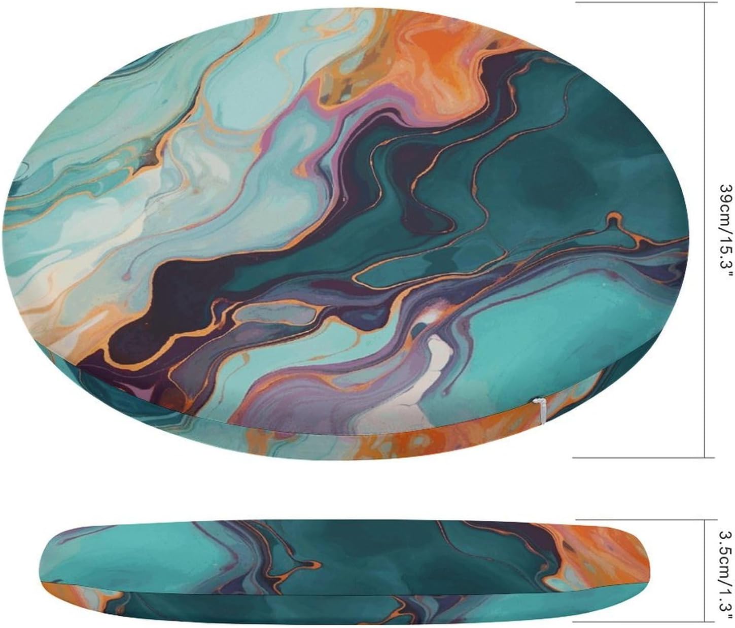 Chair Seat Covers Round Chair Covers Washable Seat Slipcovers Cushion Cover Removable Cushion Slipcover for Dining Chairs Chair Protectors Cover for Home Kitchen