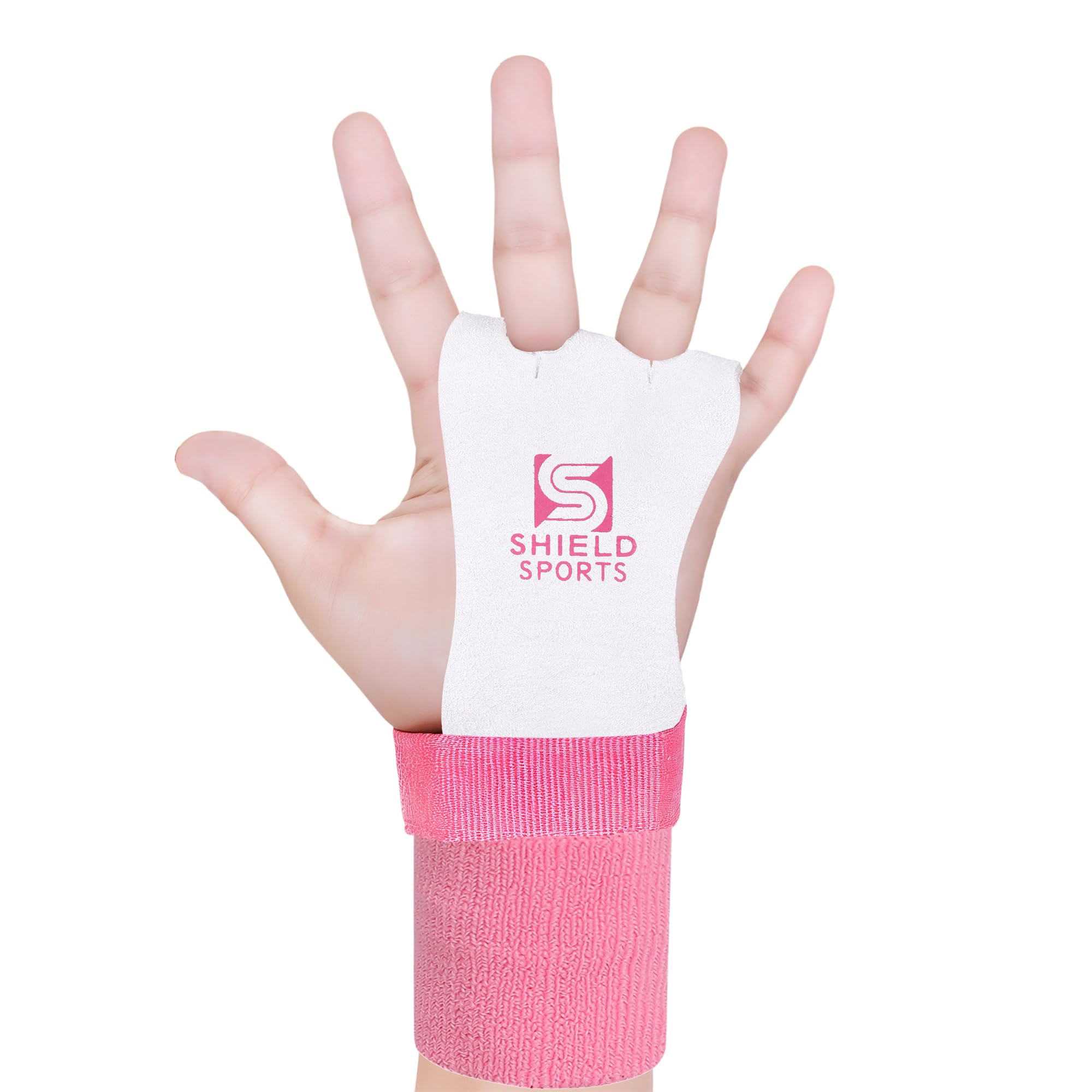 Gymnastics Bar Grips for Kids Leather Hand Grips for Gymnastic Bars & Pull Up Training Non-Slip Junior Bar Gloves with Wrist Support Kids Exercise Equipment Accessories