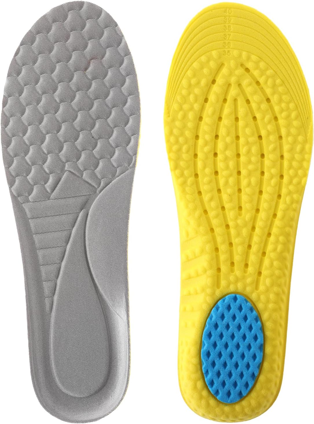 WLLHYF Shoe Insoles Breathable Memory Foam Insoles Elastic