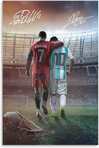 Vista 8 de Póster de Cristiano Ronaldo 3 en lienzo sin marco: 12 x 18 pulgadas (11.8 x 17.7 in)