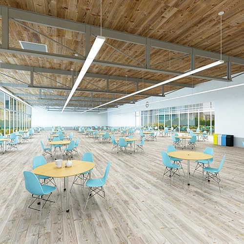 Miniatura 5 de FAITHSAIL Luz envolvente LED envolvente de 40 W, 4400 lm, 4000 K blanco neutro, luces de tienda de 4 pies para garaje, accesorios de luz LED de 48