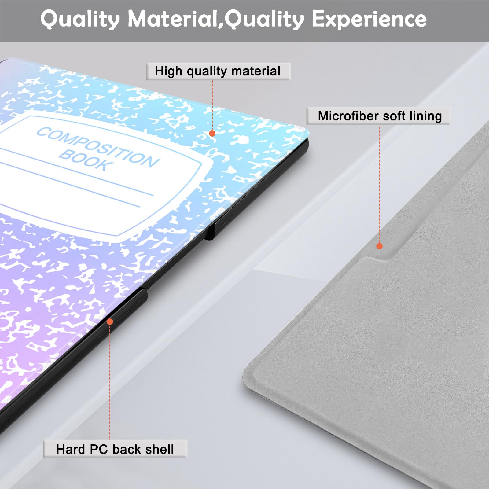 Aippdo, Schutzhülle für Remarkable 2 Paper Tablet 26,2 cm (10,3 Zoll) 2020, leichte und harte Rückseite, mit integriertem Stifthalter, 2 Remarkable-Stiftspitzen inklusive