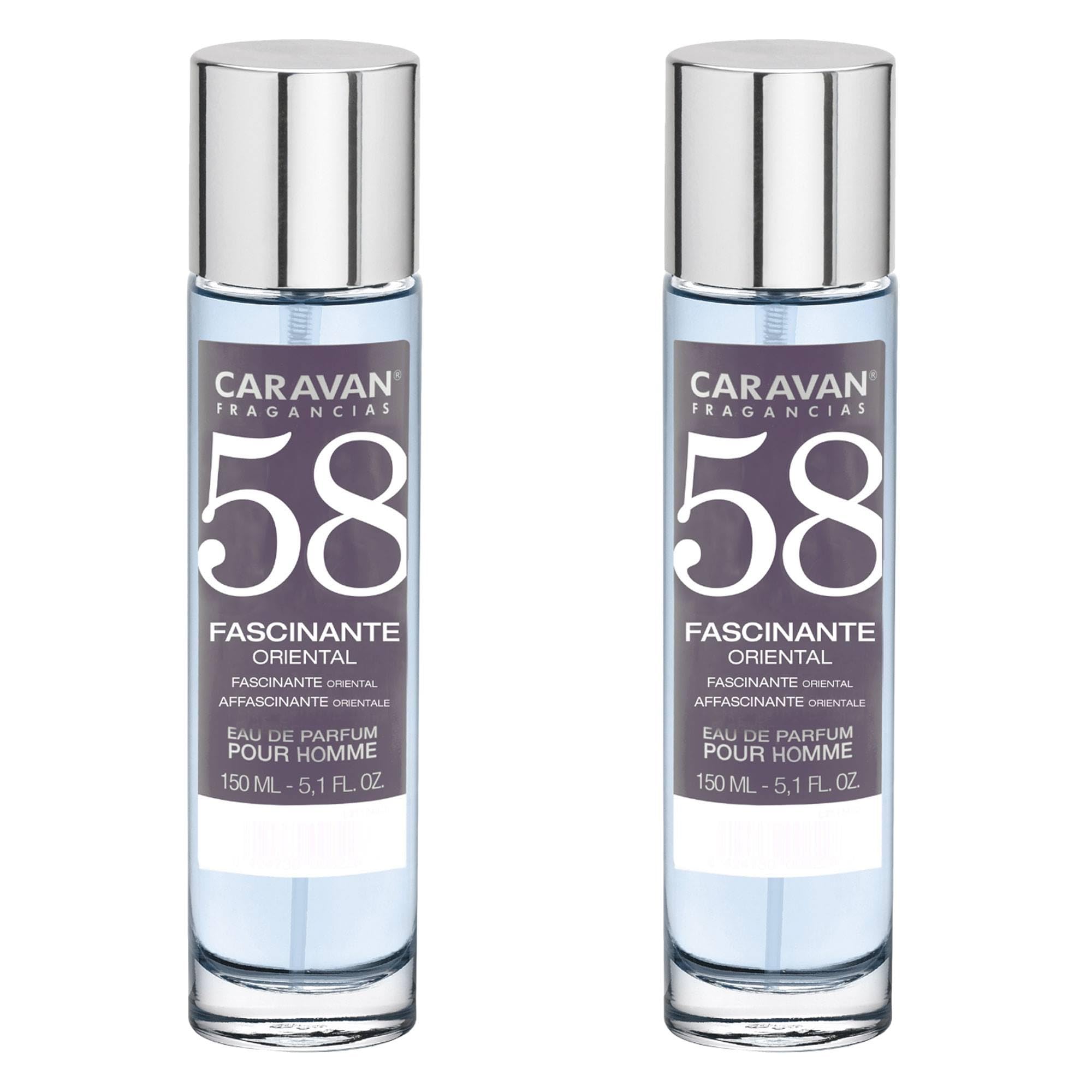 CARAVAN FRAGANCIAS - CAJA DE REGALO con 2 Perfumes Nº58 de 150 ml, para hombre