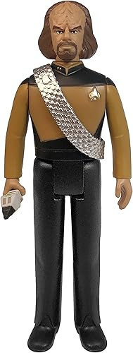 Super7 Star Trek La próxima generación Worf 3.75 en figura de reacción