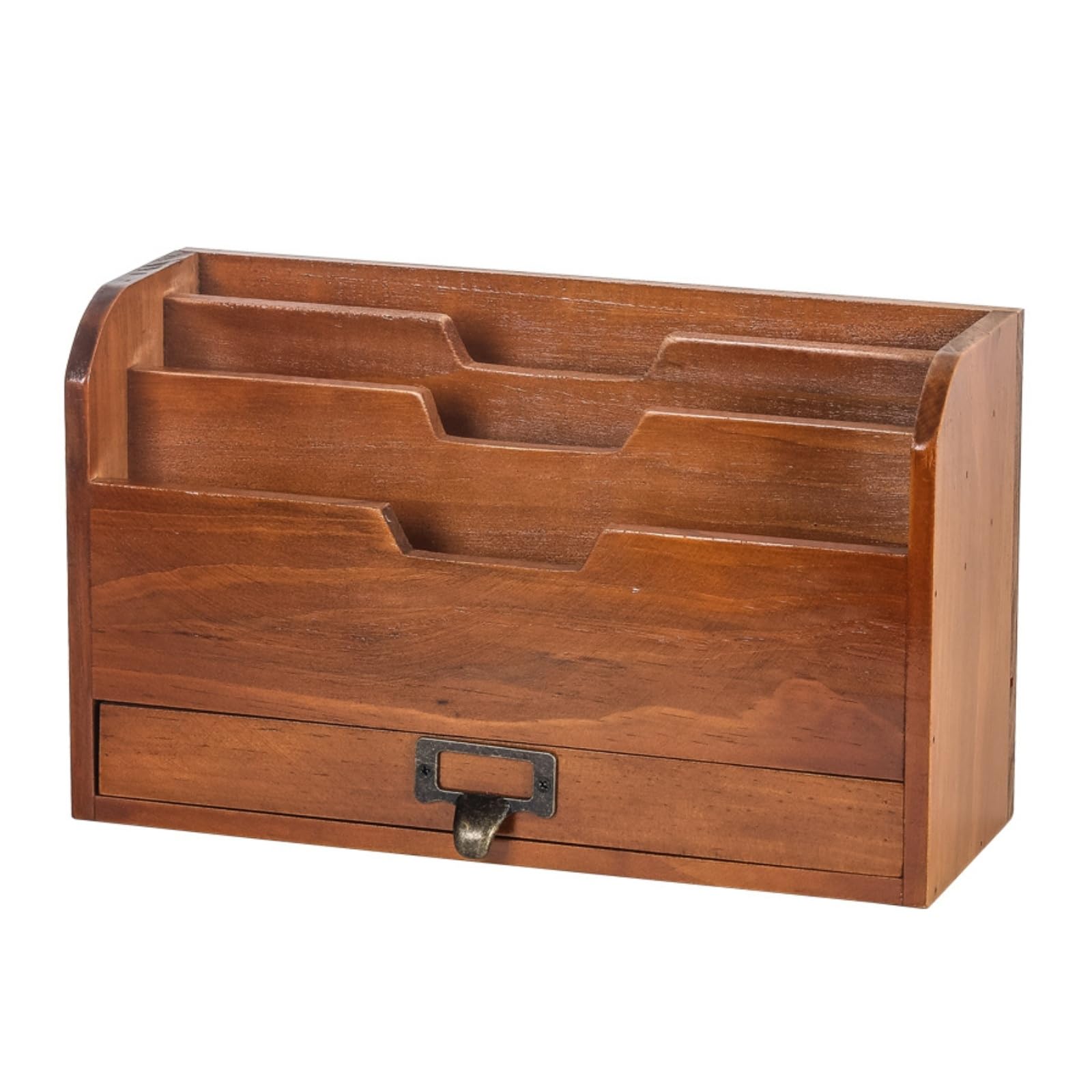 predolo Organizer da Scrivania con Cassetti Vintage Organizer in Legno con Cassetti Retrò Schedario da Scrivania per Ufficio