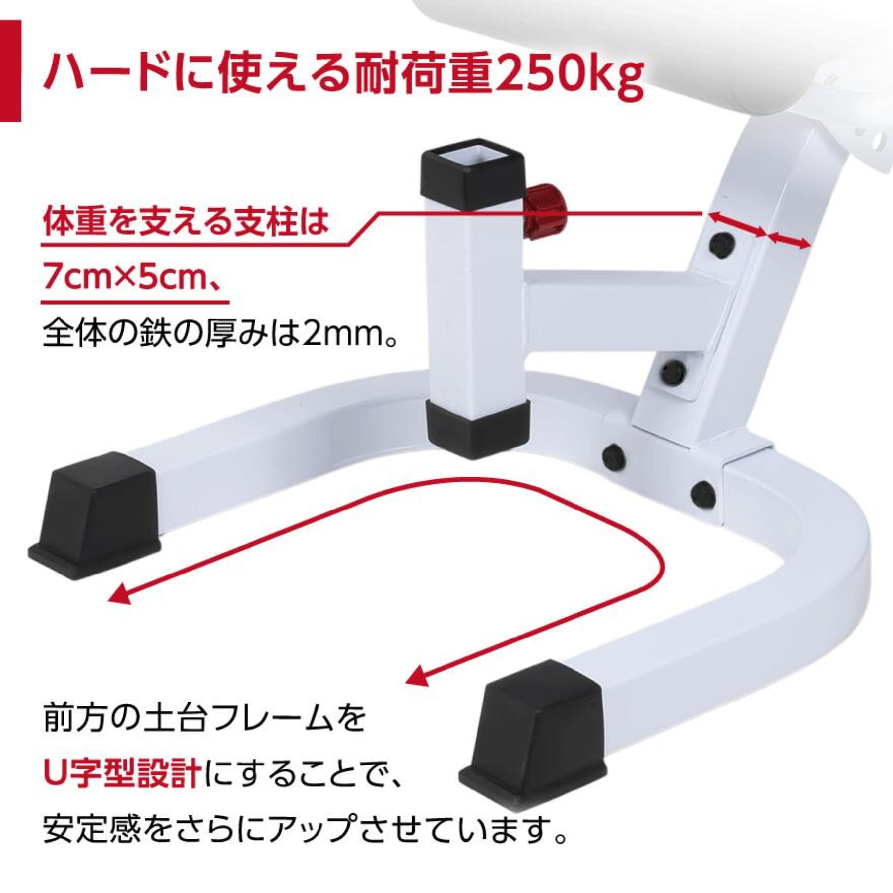 Amazon.co.jp: マッドブル トレーニングベンチ マルチアジャスタブル